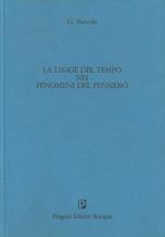 La legge del tempo nei fenomeni del pensiero