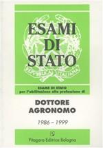 Esame di Stato per l'abilitazione alla professione di dottore agronomo (1986-1996)