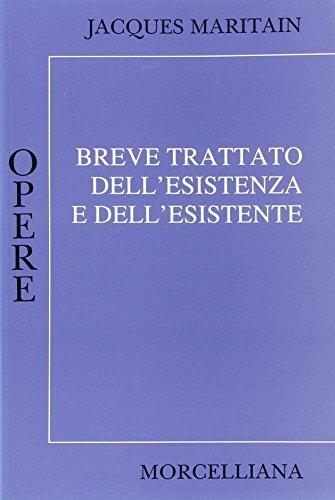 Breve trattato dell'esistenza e dell'esistente - Jacques Maritain - copertina