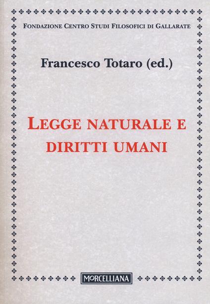 Legge naturale e diritti umani - copertina