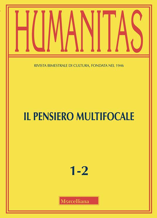 Humanitas (2020). Vol. 1-2: pensiero multifocale, Il. - copertina