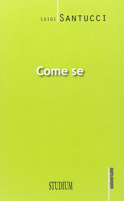 Come se - Luigi Santucci - copertina