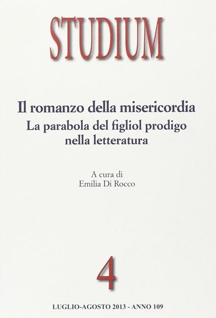 Studium (2013). Vol. 4: Il romanzo della misericordia. La parabola del figliol prodigo nella letteratura - copertina