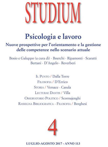 Studium (2017). Vol. 4 - Diego Balducci,Barbara Bertani,Massimo Borghesi,Vincenzo Cappelletti - ebook