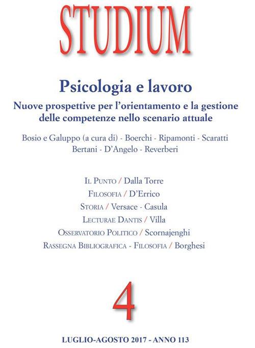 Studium (2017). Vol. 4 - Diego Balducci,Barbara Bertani,Massimo Borghesi,Vincenzo Cappelletti - ebook