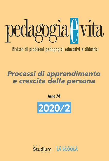 Pedagogia e vita (2020). Vol. 2: Processi di apprendimento e crescita della persona. - copertina