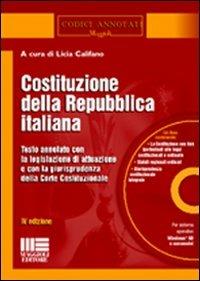 Costituzione della Repubblica Italiana. Con CD-ROM - copertina