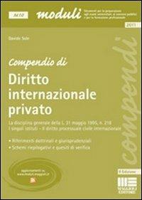 Compendio di diritto internazionale privato - Davide Sole - copertina