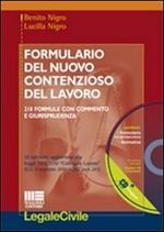 Formulario del nuovo contenzioso del lavoro. Con CD-ROM