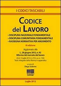 Codice del lavoro - Diego Solenne - copertina