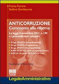 Anticorruzione - Franco Ferraro,Stefano Gambacurta - copertina