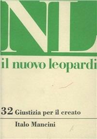 Giustizia per il creato - Italo Mancini - copertina