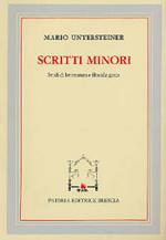 Scritti minori. Studi di letteratura e filosofia greca