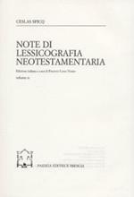 Note di lessicografia neotestamentaria. Vol. 2