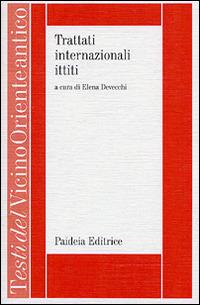 Trattati internazionali ittiti - copertina