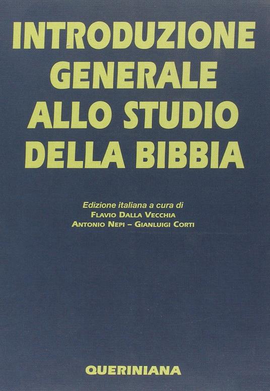 Introduzione generale allo studio della Bibbia - copertina