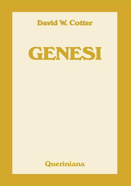 Genesi - David Cotter - copertina