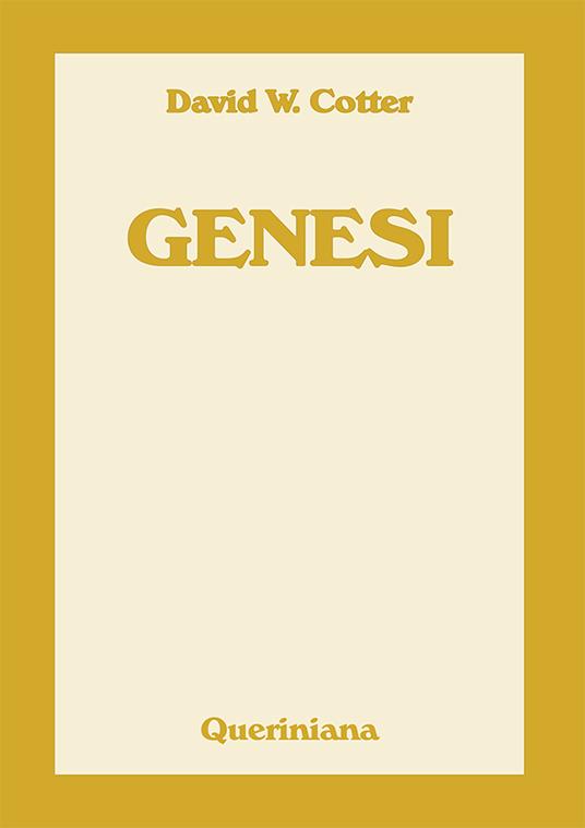 Genesi - David Cotter - copertina