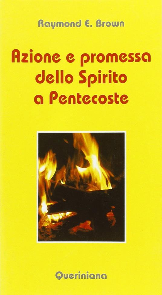 Azione e promessa dello Spirito a Pentecoste. Riflessioni sulle letture liturgiche tra Pasqua e Pentecoste tratte dagli Atti degli Apostoli e dal vangelo secondo Giovanni - Raymond E. Brown - copertina