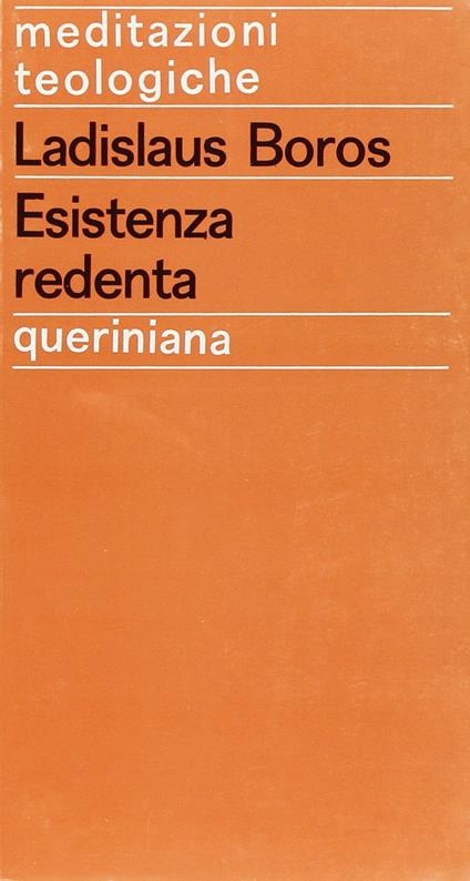 Esistenza redenta - Ladislaus Boros - copertina