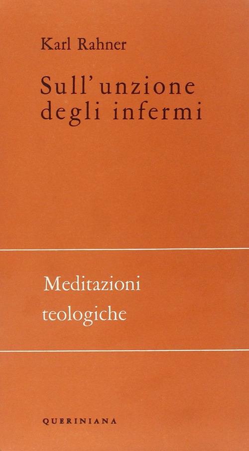 Sull'unzione degli infermi - Karl Rahner - copertina