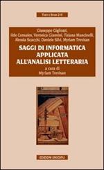 Saggi di informatica applicata all'analisi letteraria