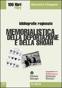 Memorialistica della deportazione e della shoah - Alessandra Chiappano - copertina