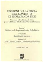 Edizioni della Bibbia nel contesto di Propaganda Fide. Uno studio sulle edizioni della Bibbia presso la Biblioteca della Pontificia Università Urbaniana