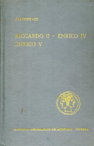 Riccardo II-Enrico IV-Enrico V - William Shakespeare - copertina