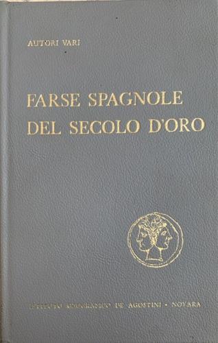 Farse spagnole del secolo d'oro - copertina