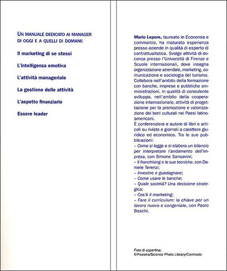 Manager di se stessi. Come costruire e mantenere una buona immagine di sé e raggiungere il successo - Mario Lepore - 2