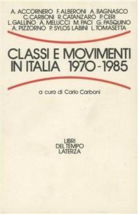 Classi e movimenti in Italia (1970-1985) - copertina