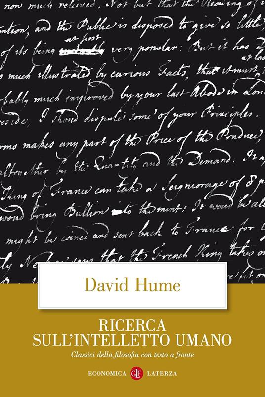 Ricerca sull'intelletto umano. Testo inglese a fronte - David Hume - copertina