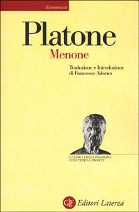 Menone. Testo greco a fronte - Platone - copertina