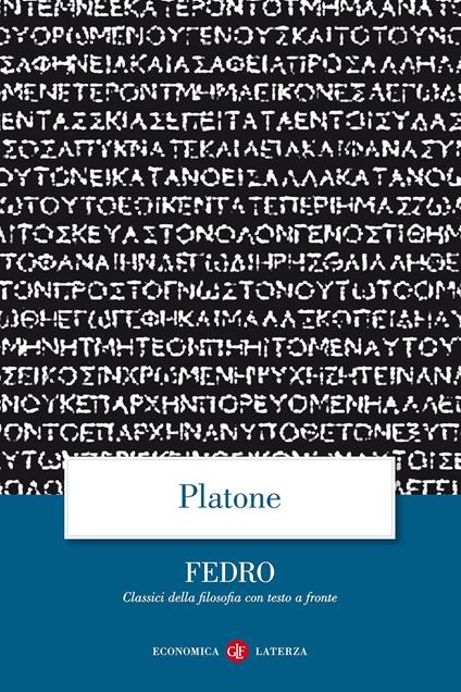 Fedro. Testo greco a fronte - Platone - copertina