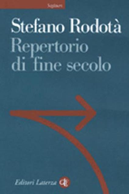 Repertorio di fine secolo - Stefano Rodotà - copertina