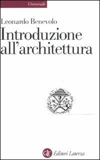 Introduzione all'architettura - Leonardo Benevolo - copertina