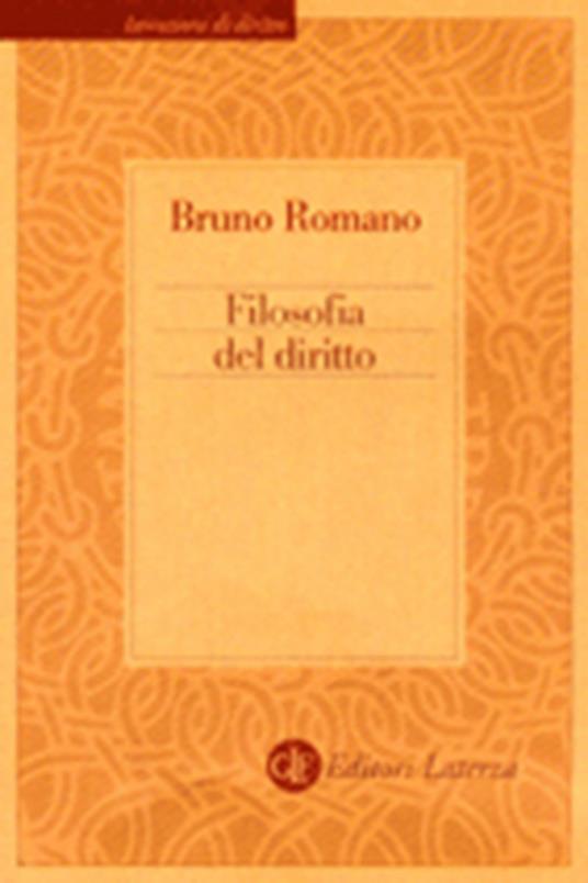 Filosofia del diritto - Bruno Romano - copertina