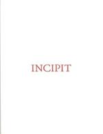  Incipit. Ediz. italiana, inglese e francese