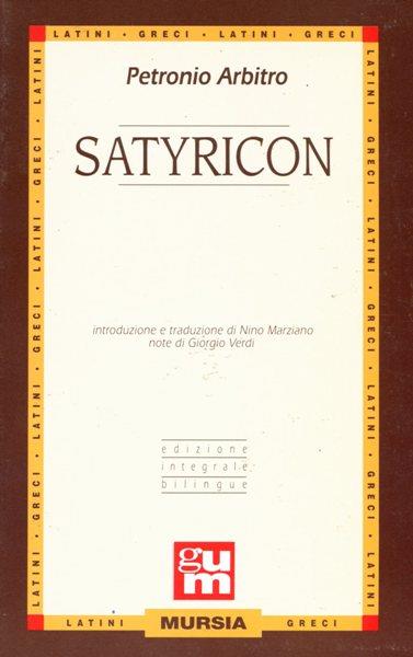 Satyricon - Arbitro Petronio - copertina