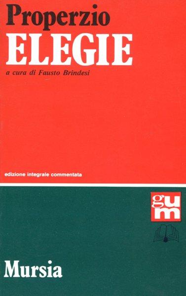 Elegie - Sesto Properzio - copertina