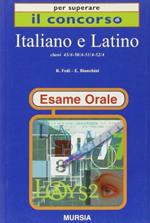 Italiano e latino. Classi 43ª, 50ª, 51ª, 52ª