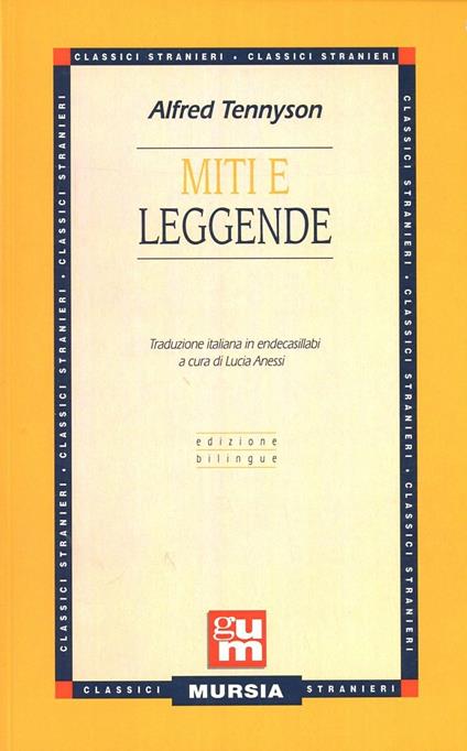 Miti e leggende - Alfred Tennyson - copertina