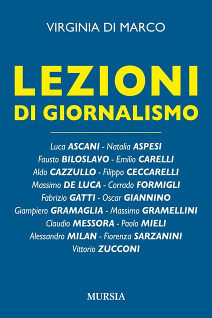 Lezioni di giornalismo - Virginia Di Marco - copertina