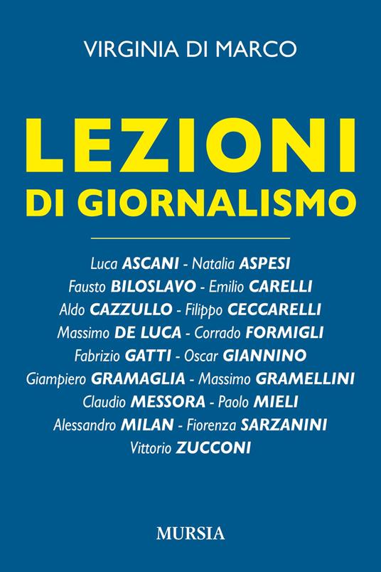 Lezioni di giornalismo - Virginia Di Marco - copertina