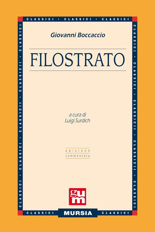 Filostrato - Giovanni Boccaccio - copertina