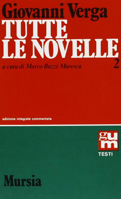 Tutte le novelle. Vol. 2 - Giovanni Verga - copertina