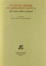 Studi in onore di Armando Saitta dei suoi allievi pisani