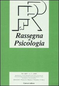 Rassegna di psicologia (2008). Vol. 1 - copertina