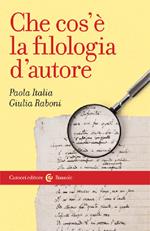 Che cos'è la filologia d'autore